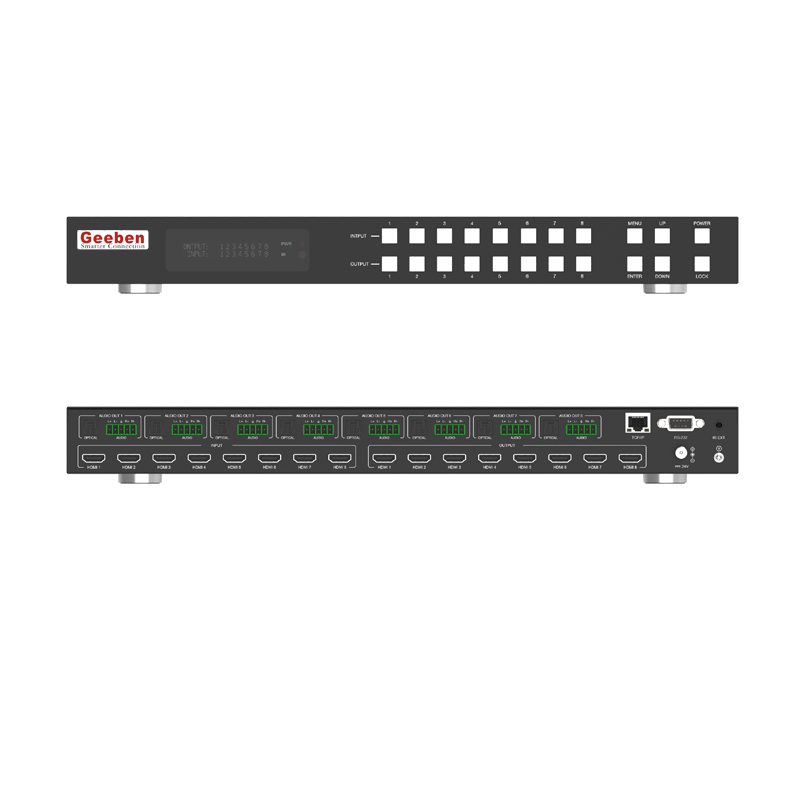 HDMI无缝矩阵 8x8 多画面分割