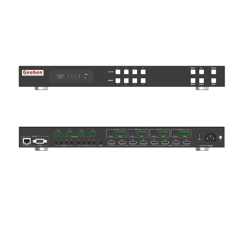 HDMI无缝矩阵 4x4 多画面分割